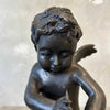 Bronze Vintage Cherub Angel Playing the Flute #2 Product Image