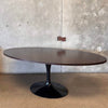 Florence Knoll For Eero Saarinen Dark Walnut Black Knoll Base Dining Table Product Image