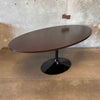 Florence Knoll For Eero Saarinen Dark Walnut Black Knoll Base Dining Table Product Image
