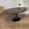 Florence Knoll For Eero Saarinen Dark Walnut Black Knoll Base Dining Table Product Image