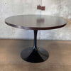 Florence Knoll For Eero Saarinen Dark Walnut Black Knoll Base Dining Table Product Image