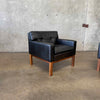 Pair Peem-Oy Leather Lounge Chairs Finland, c. 1965 Product Image