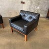 Pair Peem-Oy Leather Lounge Chairs Finland, c. 1965 Product Image