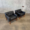 Pair Peem-Oy Leather Lounge Chairs Finland, c. 1965 Product Image