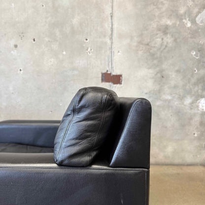 Pair Peem-Oy Leather Lounge Chairs Finland, c. 1965