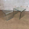 Bent Glass Nesting Tables Product Image