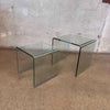 Bent Glass Nesting Tables Product Image