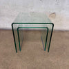 Bent Glass Nesting Tables Product Image