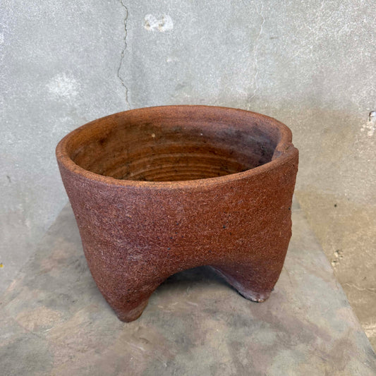 Architectural Brutalist Tripod Planter - c. 1970's
