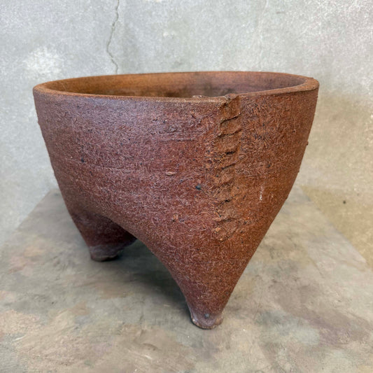 Architectural Brutalist Tripod Planter - c. 1970's