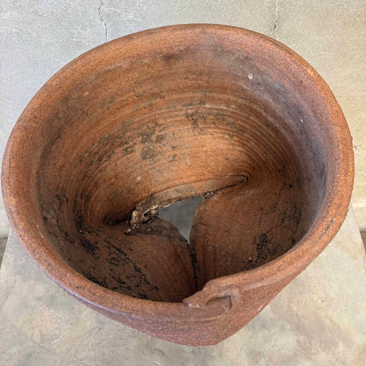 Architectural Brutalist Tripod Planter - c. 1970's