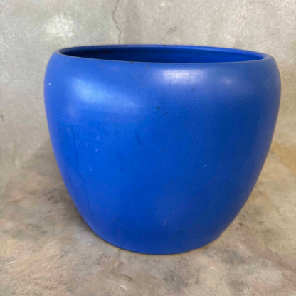 Vintage Gainey Blue Architectural Rounded Planter