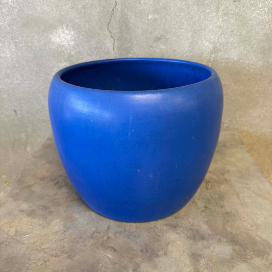 Vintage Gainey Blue Architectural Rounded Planter