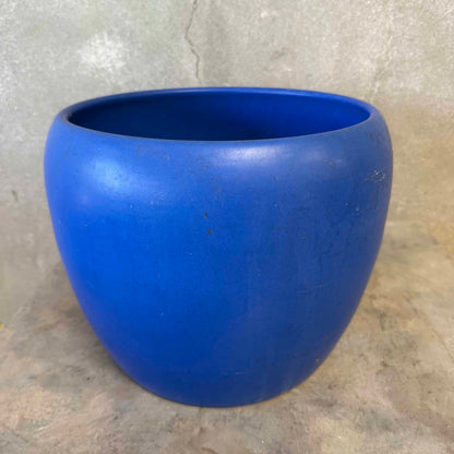 Vintage Gainey Blue Architectural Rounded Planter