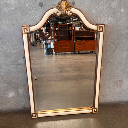 Vintage MCM Hollywood Regency Wall Mirror/Beveled Edge
