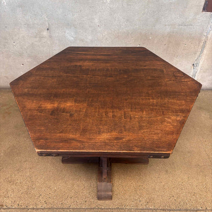 Monterey Furniture Large Game Table Old Wood Finish c. 1930