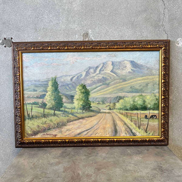 1929 Landscape Painting John P. Holmgren