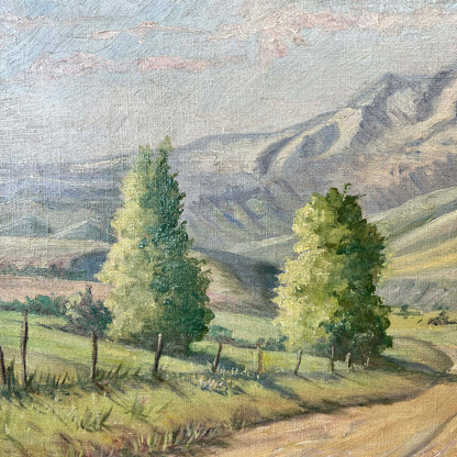 1929 Landscape Painting John P. Holmgren