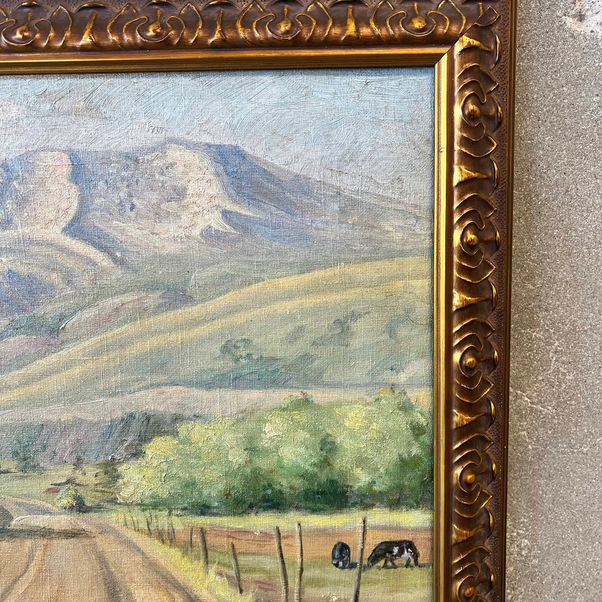 1929 Landscape Painting John P. Holmgren