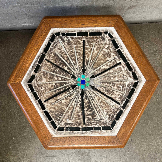1920's Glass Tile Table