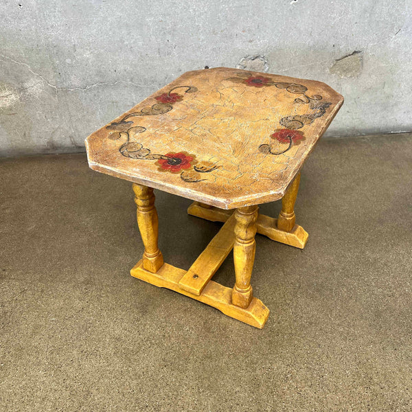 Monterey Furniture Floral + Crackle Table Product Image