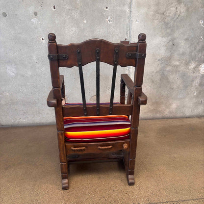 Early Monterey Furniture Arm Chair Rope Seat