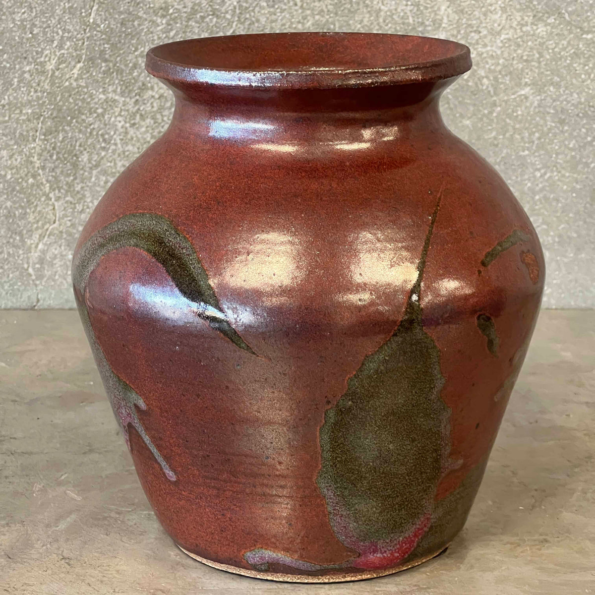 Vintage Signed Ted Wolter Vase/Planter Hand Thrown And Glazed