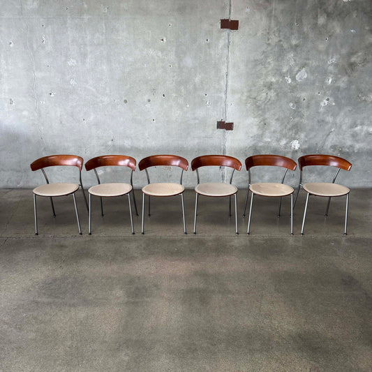 Set Of Six "Leeway" Chairs By Keiji Takeuchi For Geiger/Herman Miller