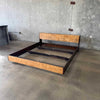 Mid Century Modern Bed Headboard And Frame Product Image
