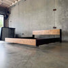 Mid Century Modern Bed Headboard And Frame Product Image
