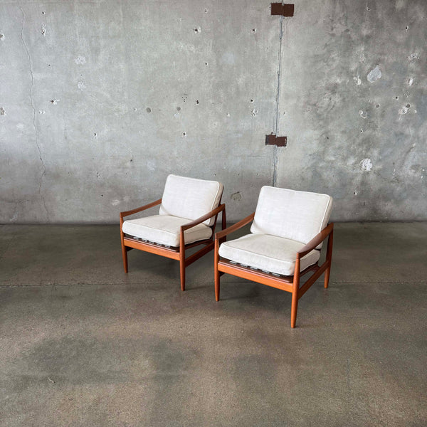 Danish Modern Lounge Chairs In Teak, Denmark 1960's - HOLD