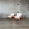 Danish Modern Lounge Chairs In Teak, Denmark 1960's Product Image