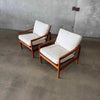 Danish Modern Lounge Chairs In Teak, Denmark 1960's Product Image