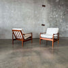 Danish Modern Lounge Chairs In Teak, Denmark 1960's Product Image