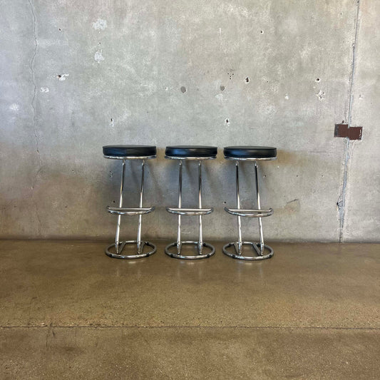 Set of Three Vintage Italian Style Ikea Stools