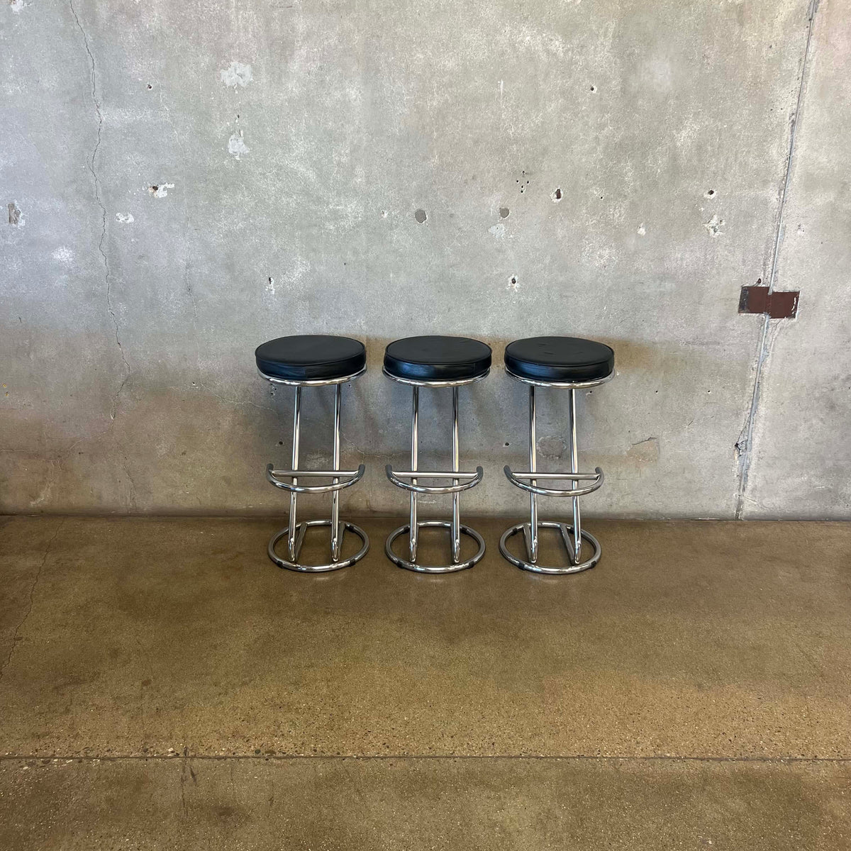 Set of Three Vintage Italian Style Ikea Stools