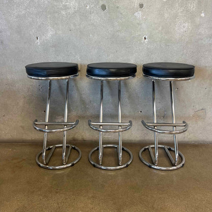 Set of Three Vintage Italian Style Ikea Stools