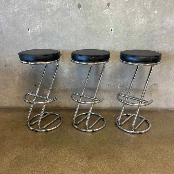 Set of Three Vintage Italian Style Ikea Stools