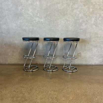 Set of Three Vintage Italian Style Ikea Stools