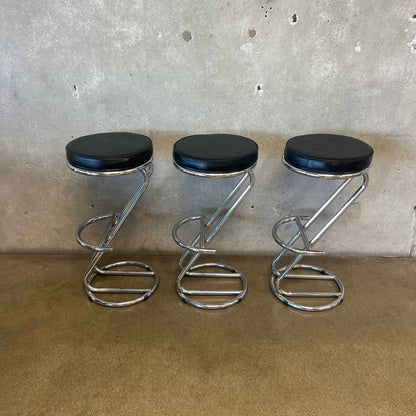 Set of Three Vintage Italian Style Ikea Stools
