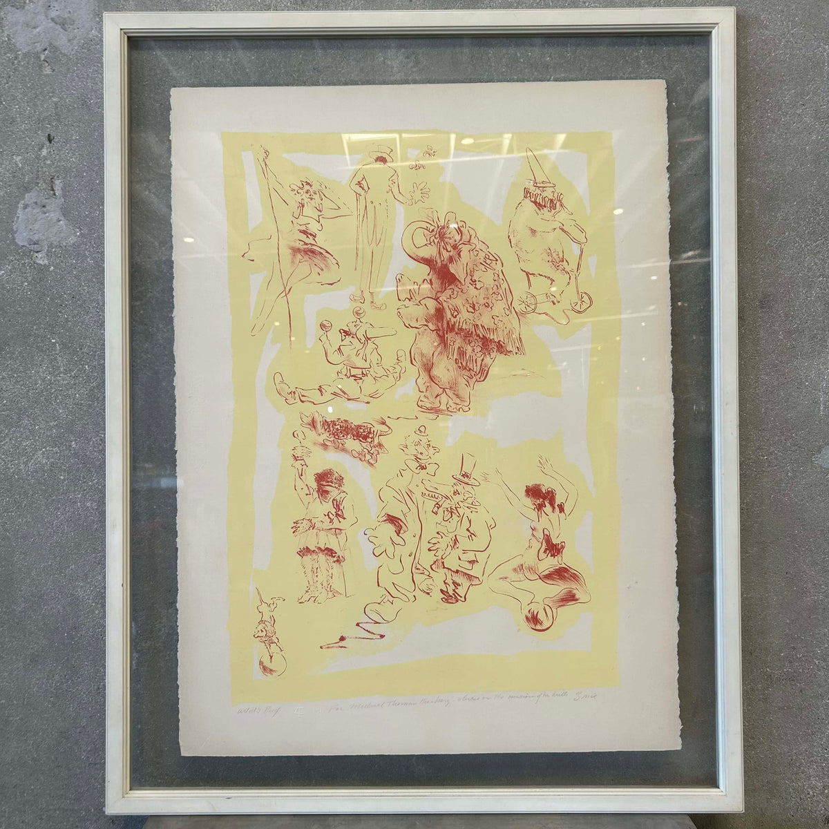 "Circus" Artists Proof Lithograph by William Brice (1921-2008)