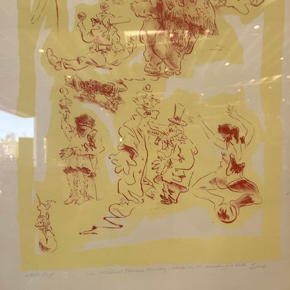 "Circus" Artists Proof Lithograph by William Brice (1921-2008)