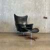 Mid Century Modern H.W. Klein Recliner w/ Ottoman C. 1960s Denmark Product Image