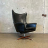Mid Century Modern H.W. Klein Recliner w/ Ottoman C. 1960s Denmark Product Image