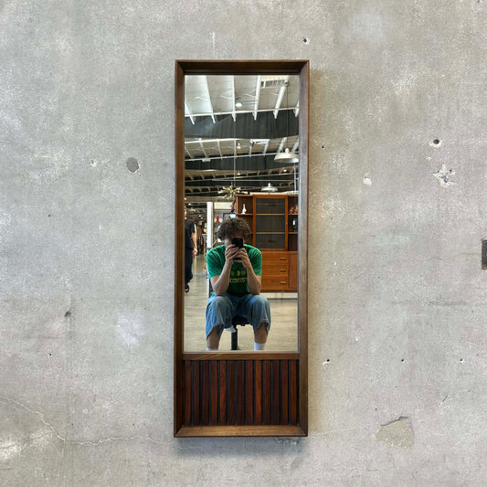 Mid Century Modern "Tower Suite" Rosewood & Walnut Mirror by Lane C. 1960s