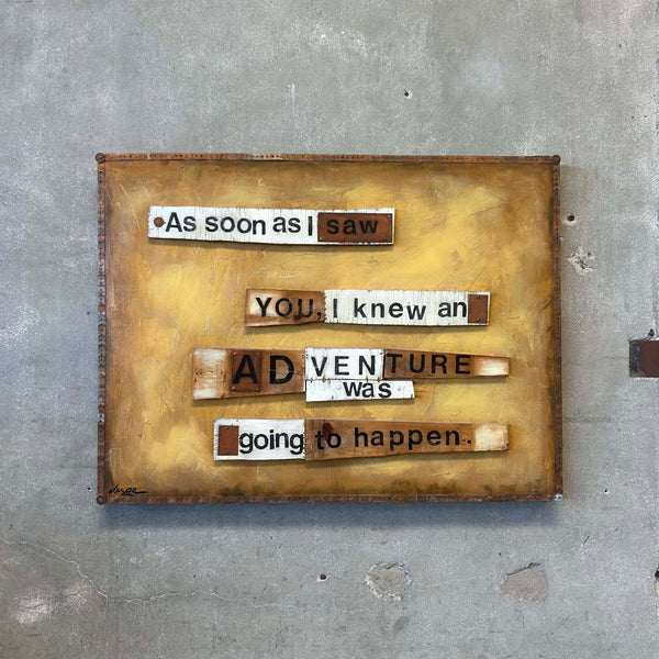 Mixed Media Art Piece by Listed Artist Jennifer Verge "Adventure"