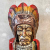 Vintage Cigar Store Wood Indian Display Product Image