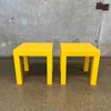 Pair of Yellow Parsons Tables (1970s) Product Image
