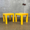 Pair of Yellow Parsons Tables (1970s) Product Image