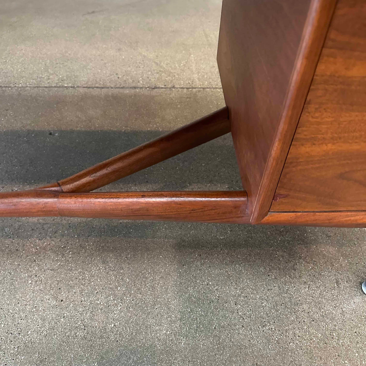 Mid Century Modern Walnut Alma "Skulptra" Executive Desk